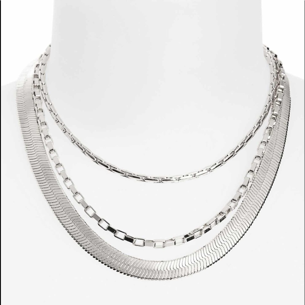 Silver Layered Chain Necklace from Nordstrom - Picture 1 of 6